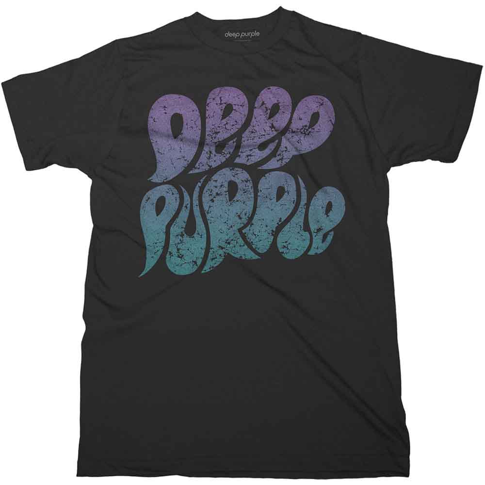 DEEP PURPLE - T-SHIRT, BUBBLE LOGO - 2