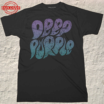DEEP PURPLE - T-SHIRT, BUBBLE LOGO
