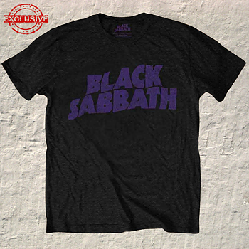 BLACK SABBATH - T-SHIRT, WAVY LOGO VINTAGE