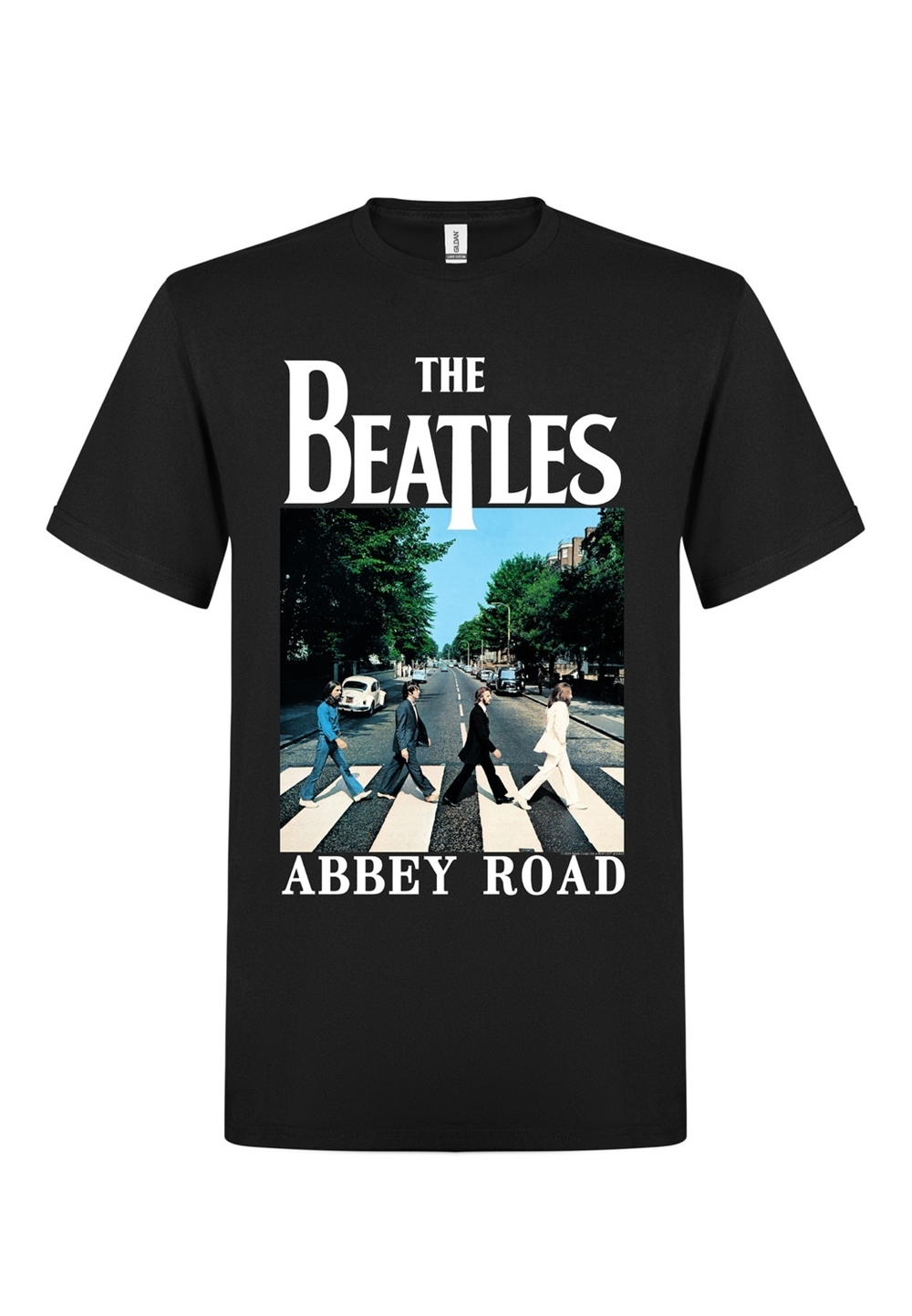 BEATLES, THE - T-SHIRT, ABBEY ROAD (BLACK)