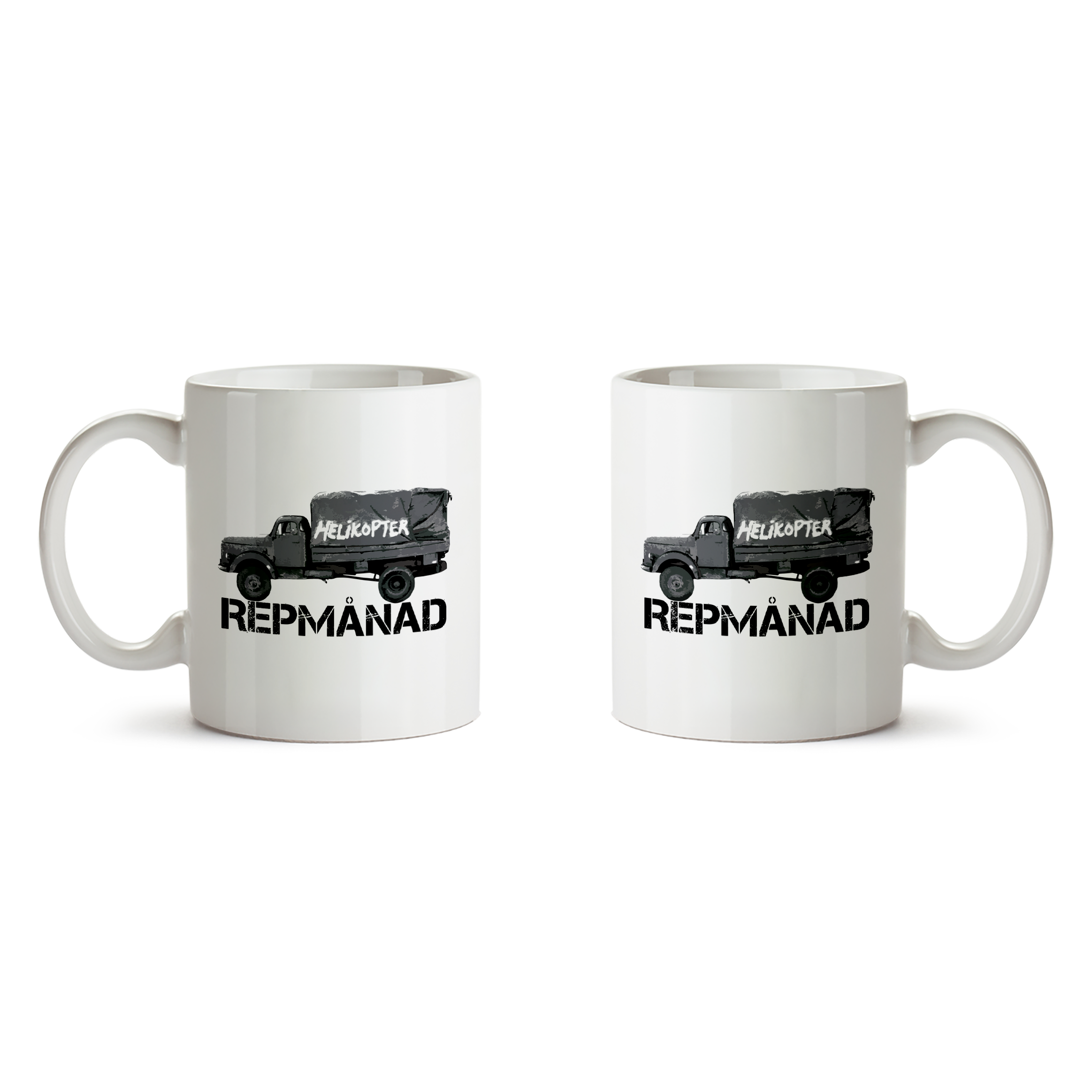 REPMÅNAD - MUG, HELIKOPTER (2-PACK)