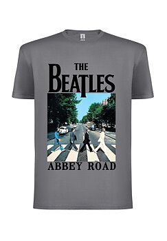 BEATLES, THE - T-SHIRT, ABBEY ROAD (GREY)