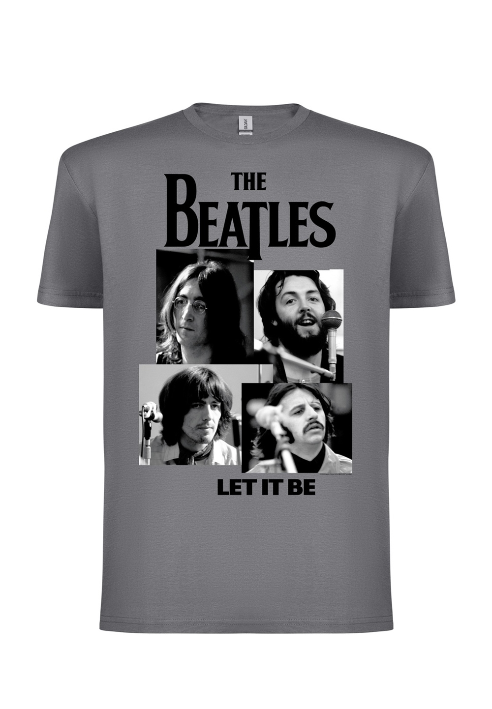BEATLES, THE - T-SHIRT, LET IT BE (GREY)