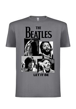 BEATLES, THE - T-SHIRT, LET IT BE (GREY)