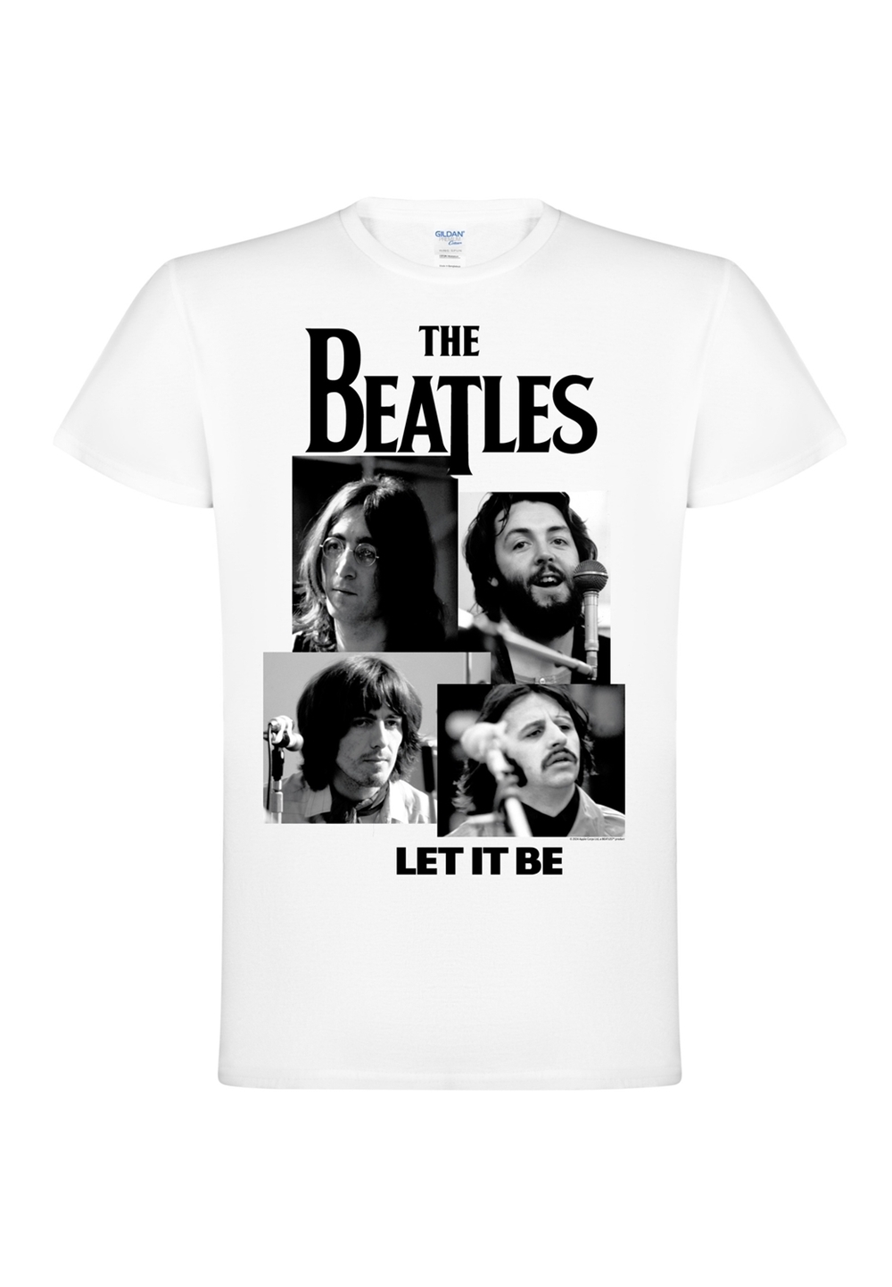 BEATLES, THE - T-SHIRT, LET IT BE (WHITE)
