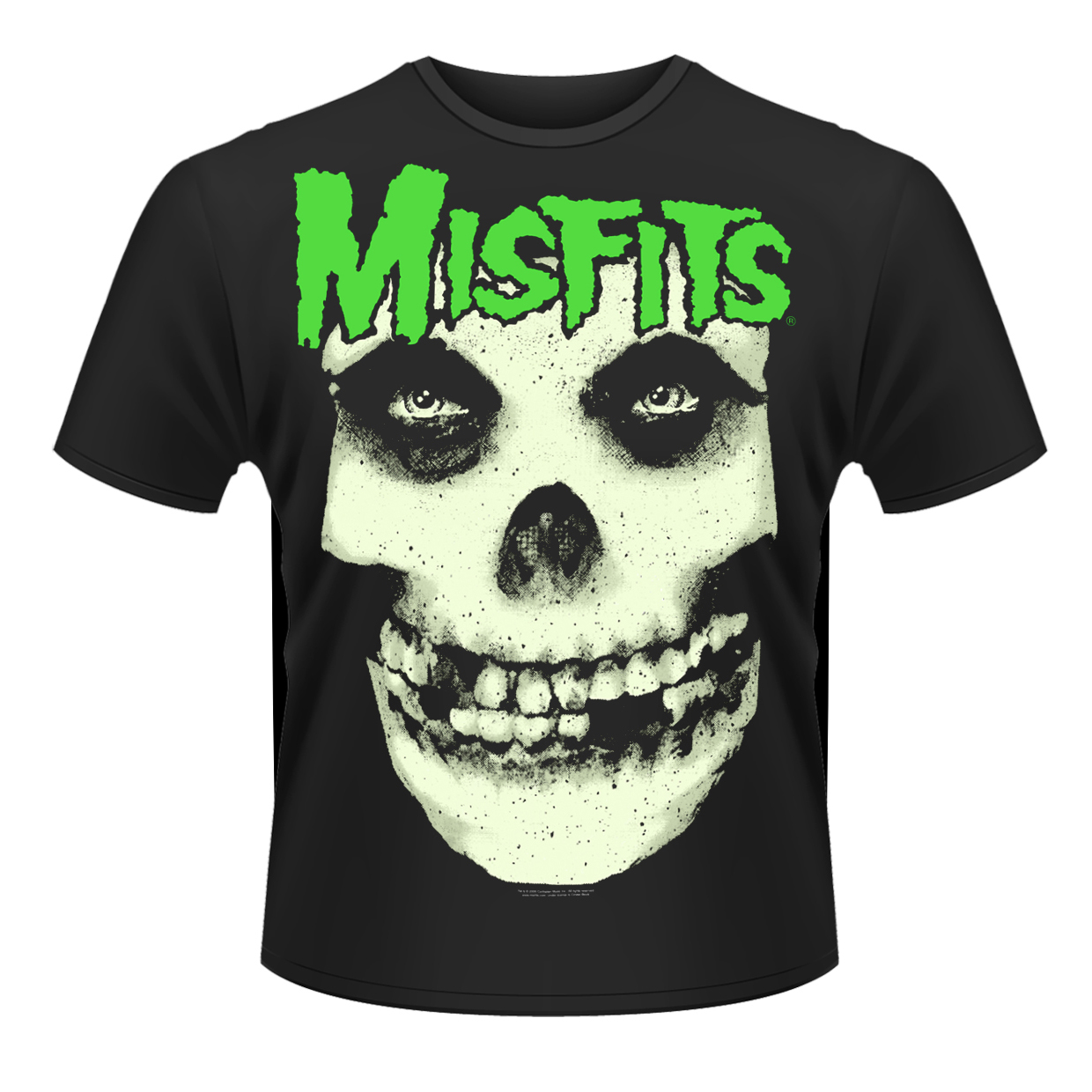 MISFITS - T-SHIRT, GLOW JUREK SKULL
