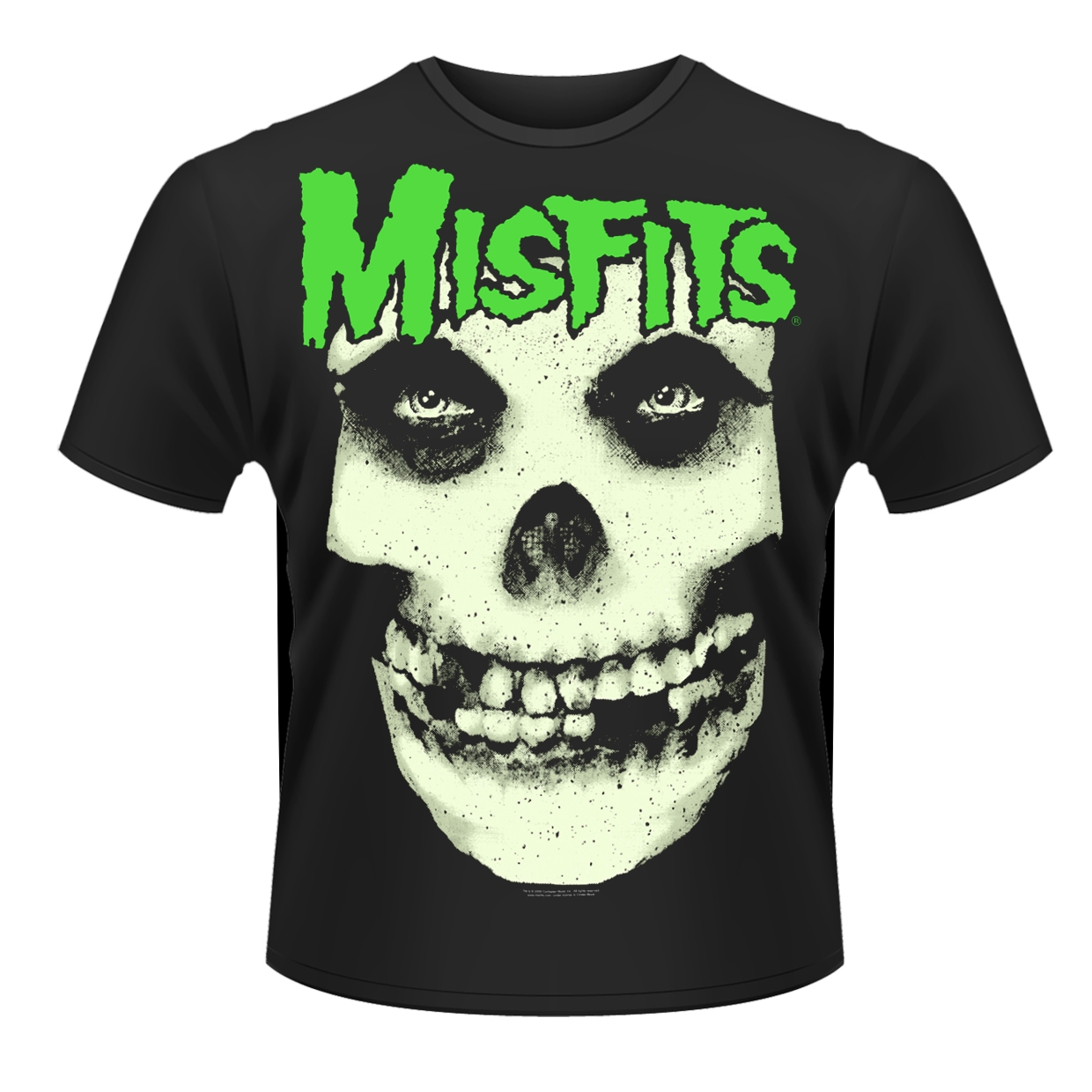 MISFITS - T-SHIRT, GLOW JUREK SKULL - 2