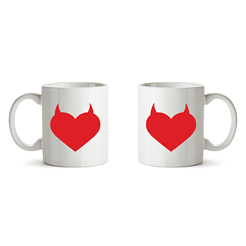 250 KG KÄRLEK - MUG, HJÄRTA (2-PACK)