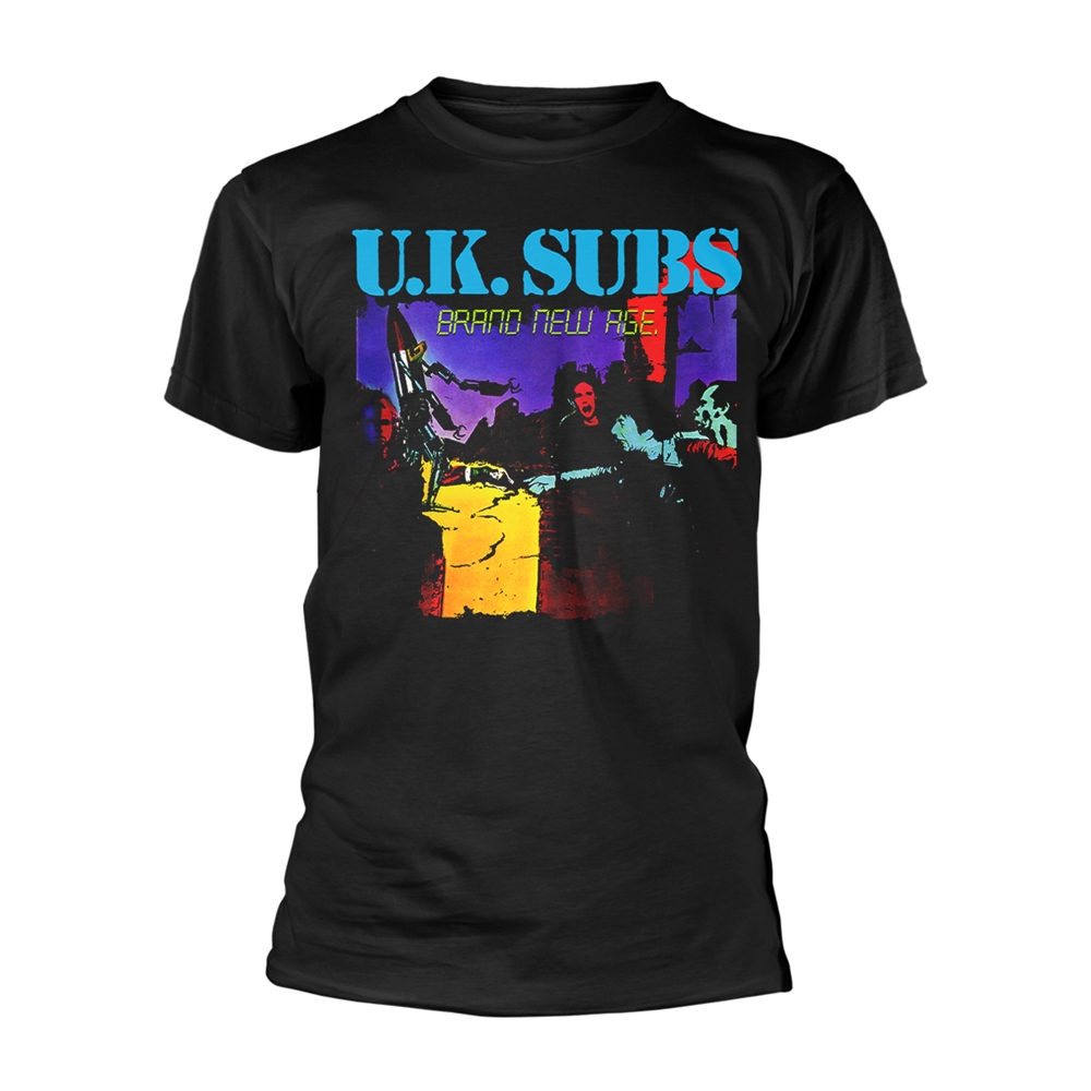 UK SUBS - T-SHIRT, BRAND NEW AGE