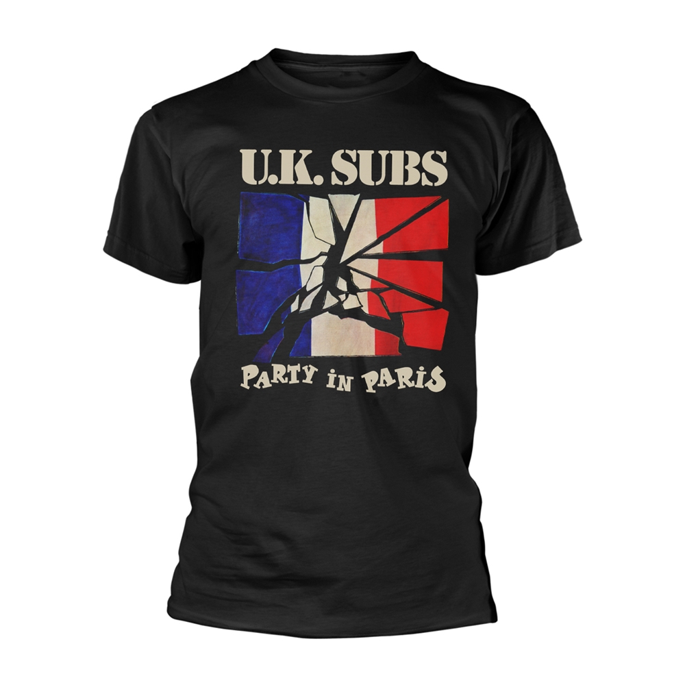 UK SUBS - T-SHIRT, PARTY IN PARIS