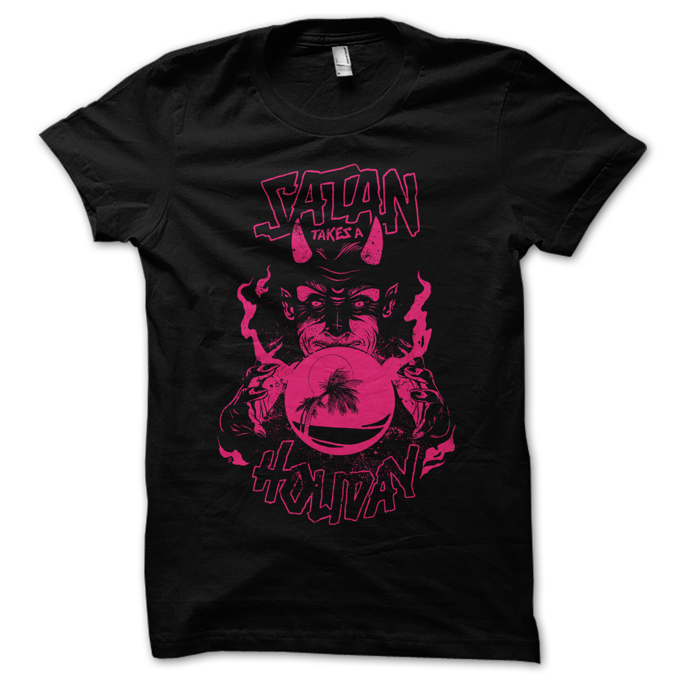 SATAN TAKES A HOLIDAY - T-SHIRT, SATAN TAKES A HOLIDAY