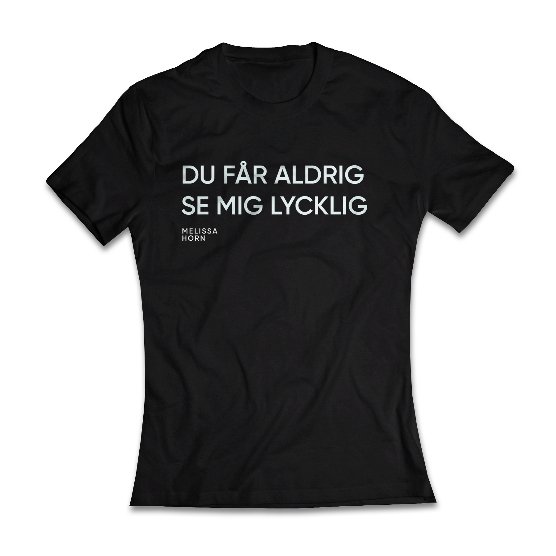 MELISSA HORN - LADIES T-SHIRT, LYCKLIG