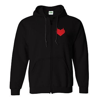 250 KG KÄRLEK - ZIP-HOOD, HJÄRTA