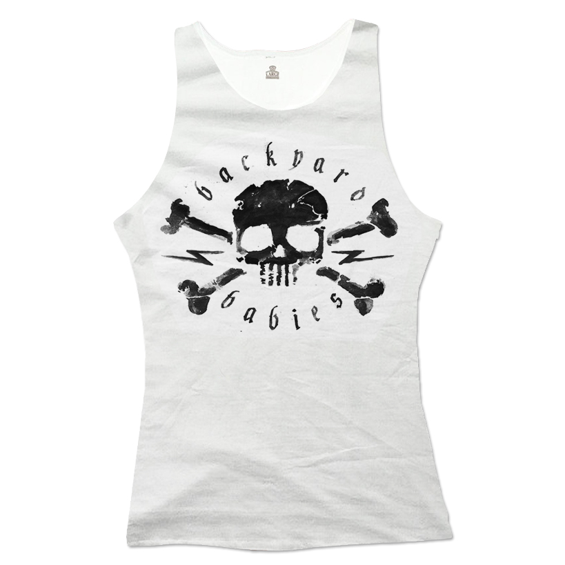 BACKYARD BABIES - LADIES TOP, SKULL -15