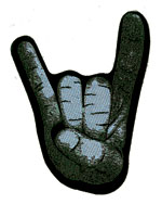 True Metal Merch - Patch, Metal Hand