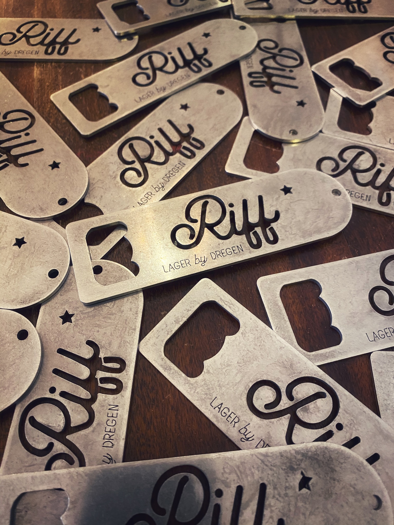 DREGEN - METAL BOTTLE OPENER, RIFF - LAGER BY DREGEN  - 2