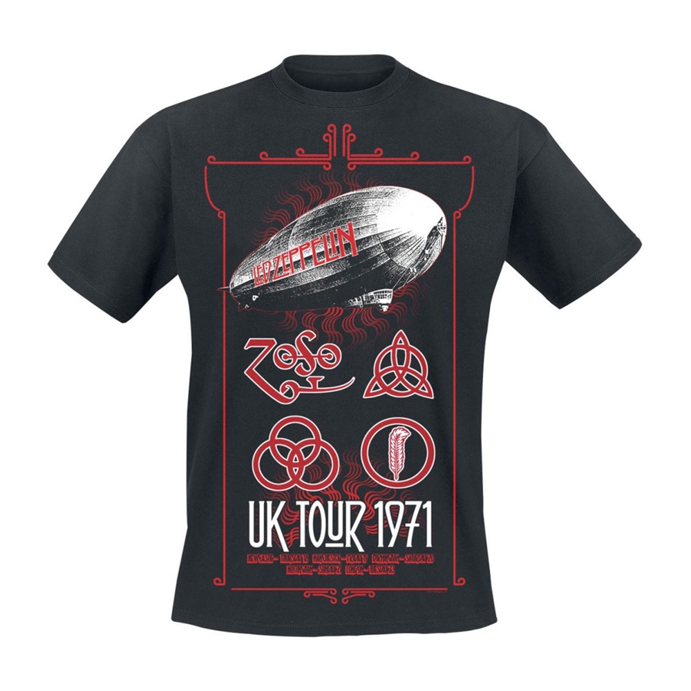 LED ZEPPELIN - T-SHIRT, UK TOUR 1971