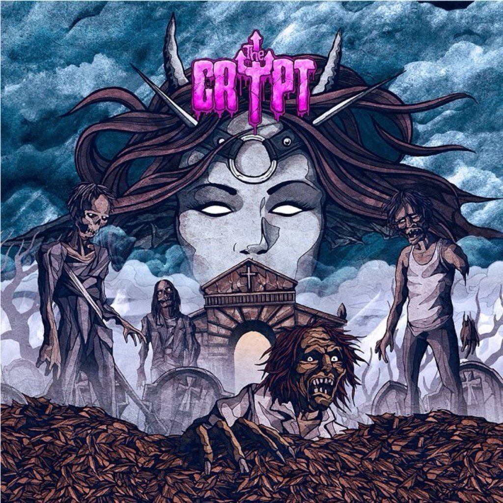 THE CRYPT - S/T (GREEN VINYL LP) - 2