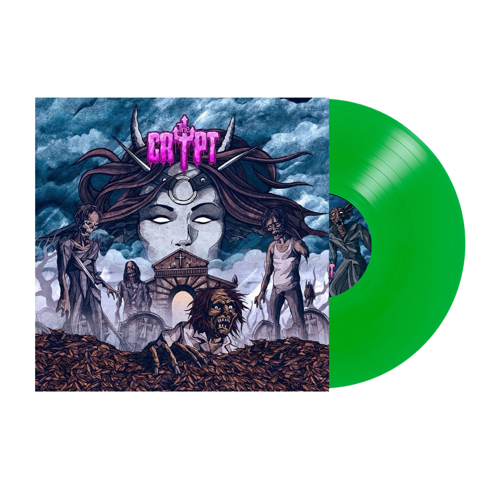 THE CRYPT - S/T (GREEN VINYL LP)