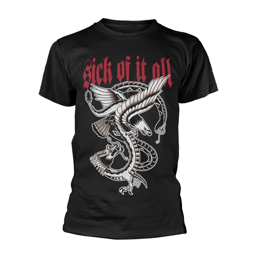 SICK OF IT ALL - T-SHIRT, EAGLE (BLACK)