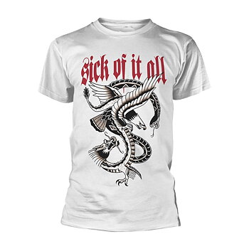 SICK OF IT ALL - T-SHIRT, EAGLE (WHITE)