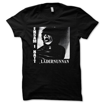 LEATHER NUN - T-SHIRT, ENSAM I NATT