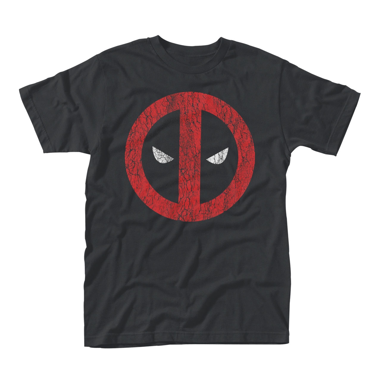 MARVEL DEADPOOL - T-SHIRT, CRACKED LOGO