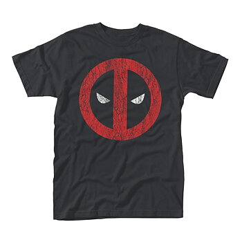 MARVEL DEADPOOL - T-SHIRT, CRACKED LOGO