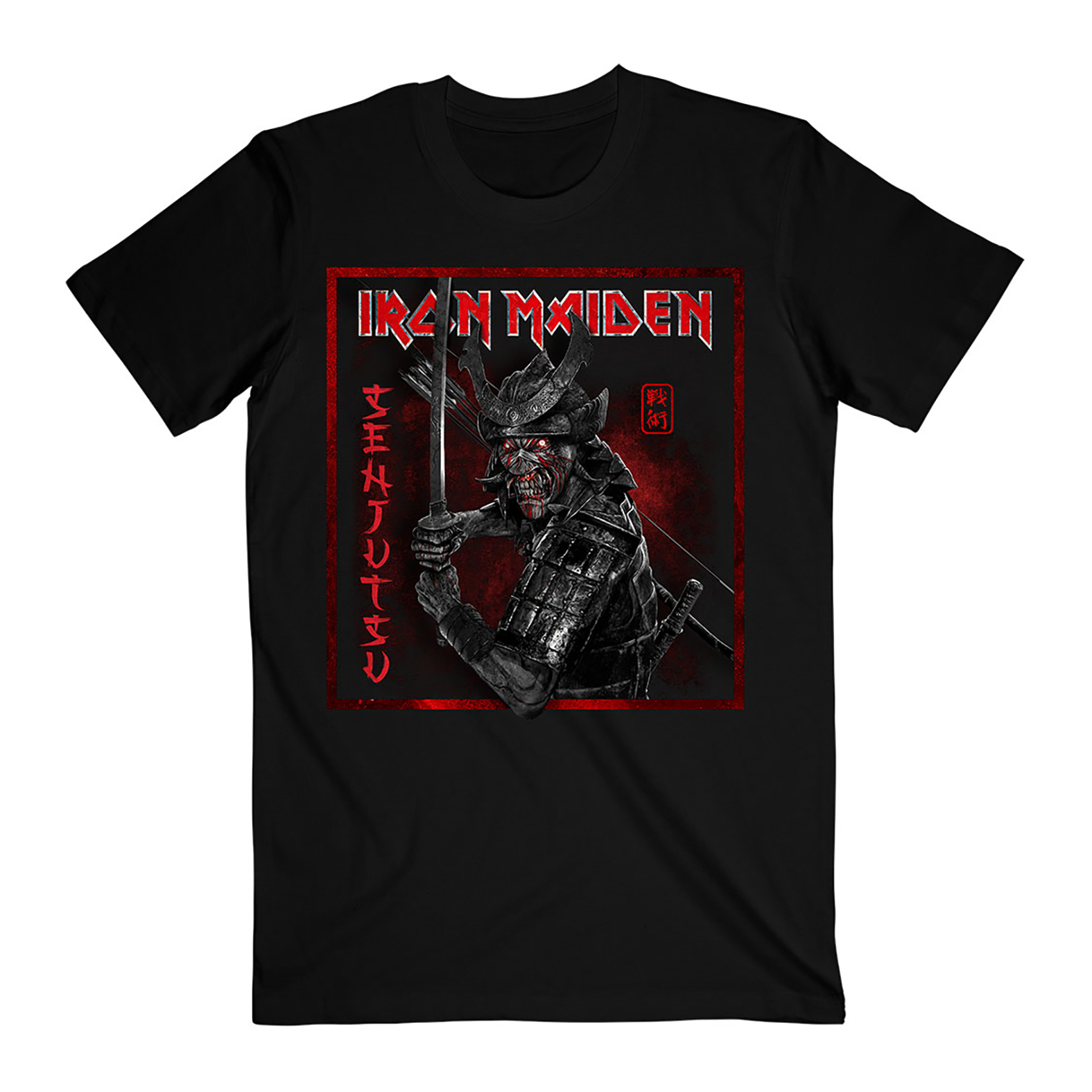 IRON MAIDEN - T-SHIRT, SENJUTSU COVER DISTRESSED
