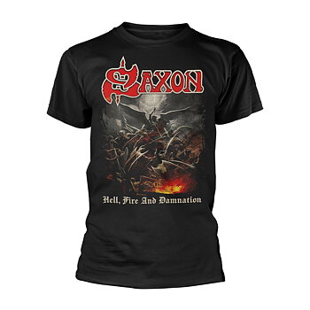 SAXON - T-SHIRT, HELL, FIRE AND DAMNATION