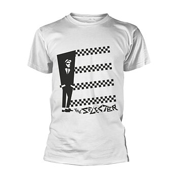 THE SELECTER - T-SHIRT, TWO TONE STRIPES (WHITE)