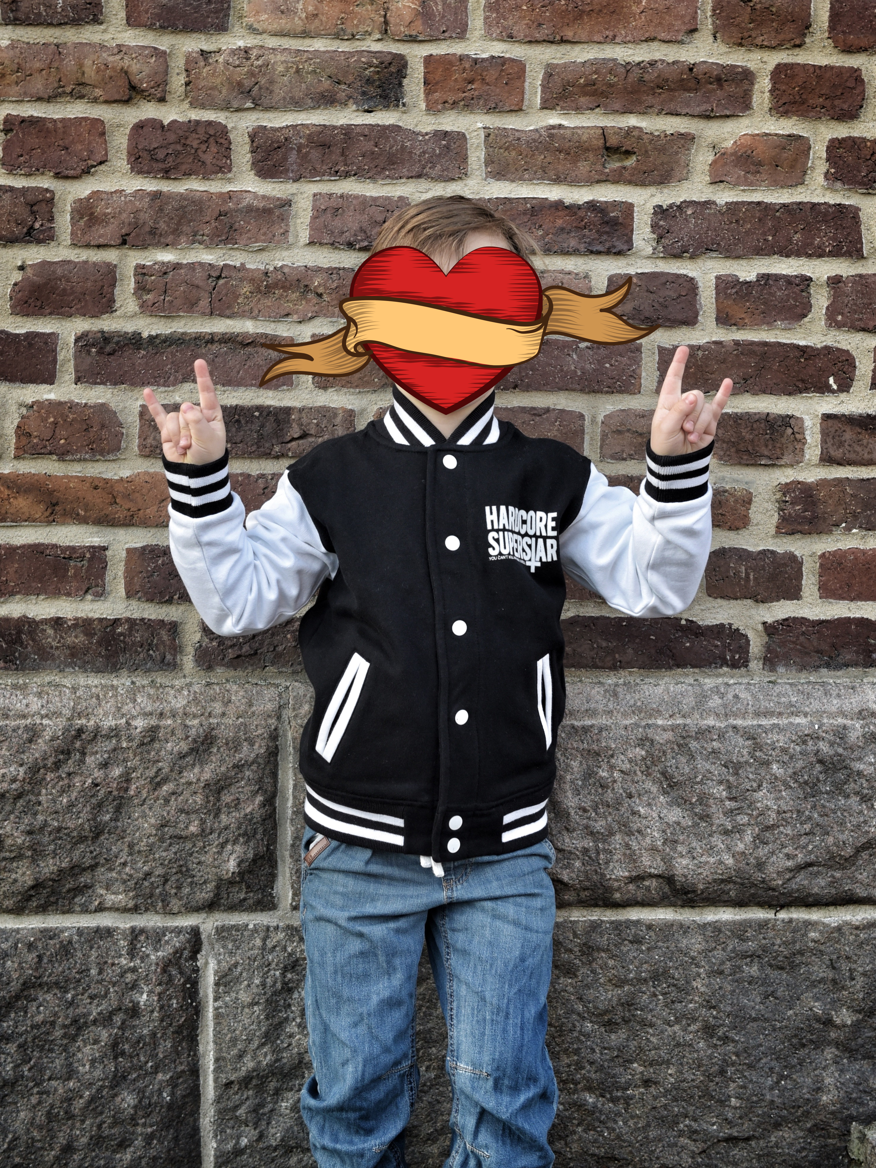 HARDCORE SUPERSTAR - KIDS VARSITY JACKET, YCKMRNR - 4