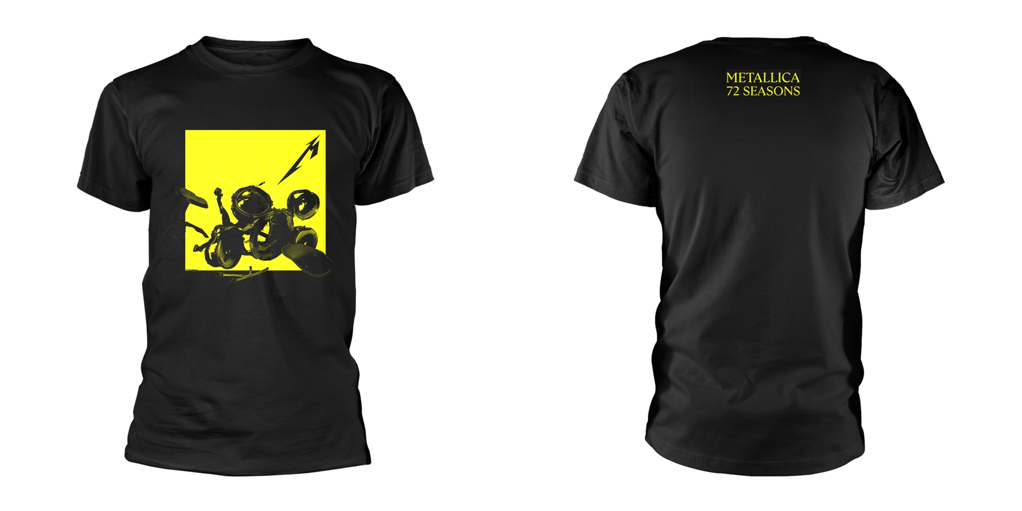 METALLICA - T-SHIRT, BROKEN BURNT DRUMS