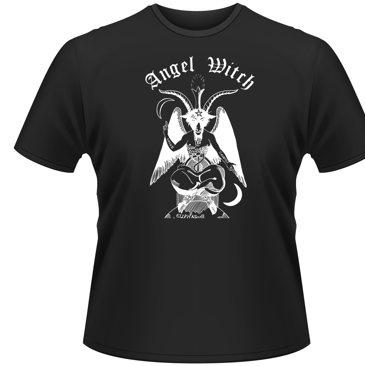 ANGEL WITCH - T-SHIRT, BAPHOMET (BLACK)