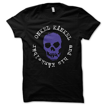 ONKEL KÅNKEL - T-SHIRT, LILA SKALLE