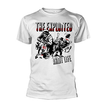 EXPLOITED, THE - T-SHIRT, ARMY LIFE (WHITE)