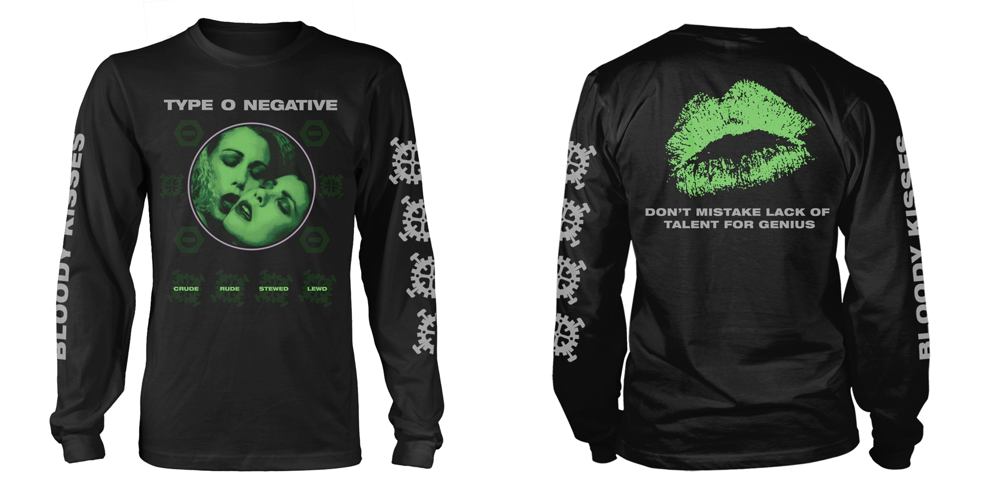 TYPE O NEGATIVE - LONG SLEEVE , CRUDE GEARS