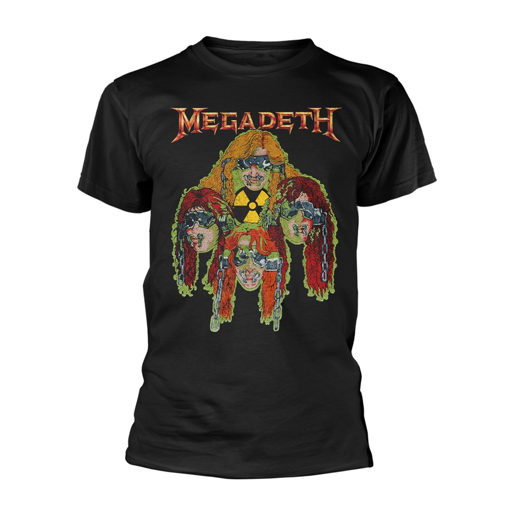 MEGADETH - T-SHIRT, NUCLEAR GLOW HEADS