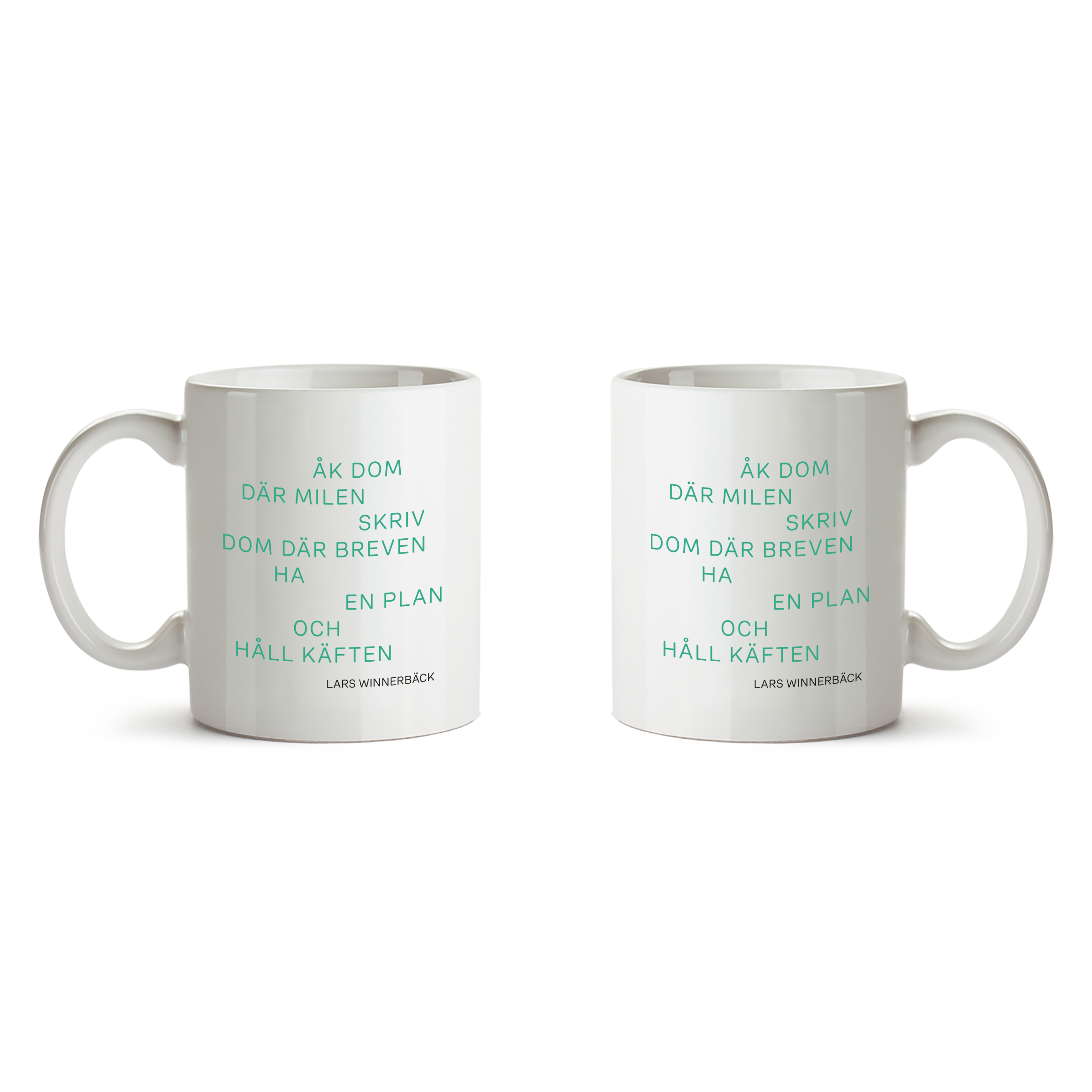 LARS WINNERBÄCK - MUGG, ÅK DOM DÄR MILEN (2-PACK)