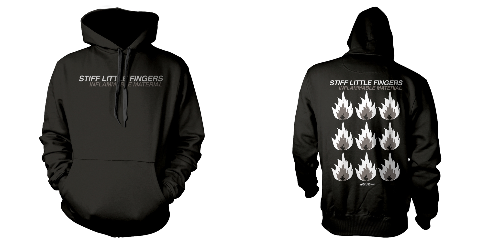 STIFF LITTLE FINGERS - HOODIE, INFLAMMABLE MATERIAL
