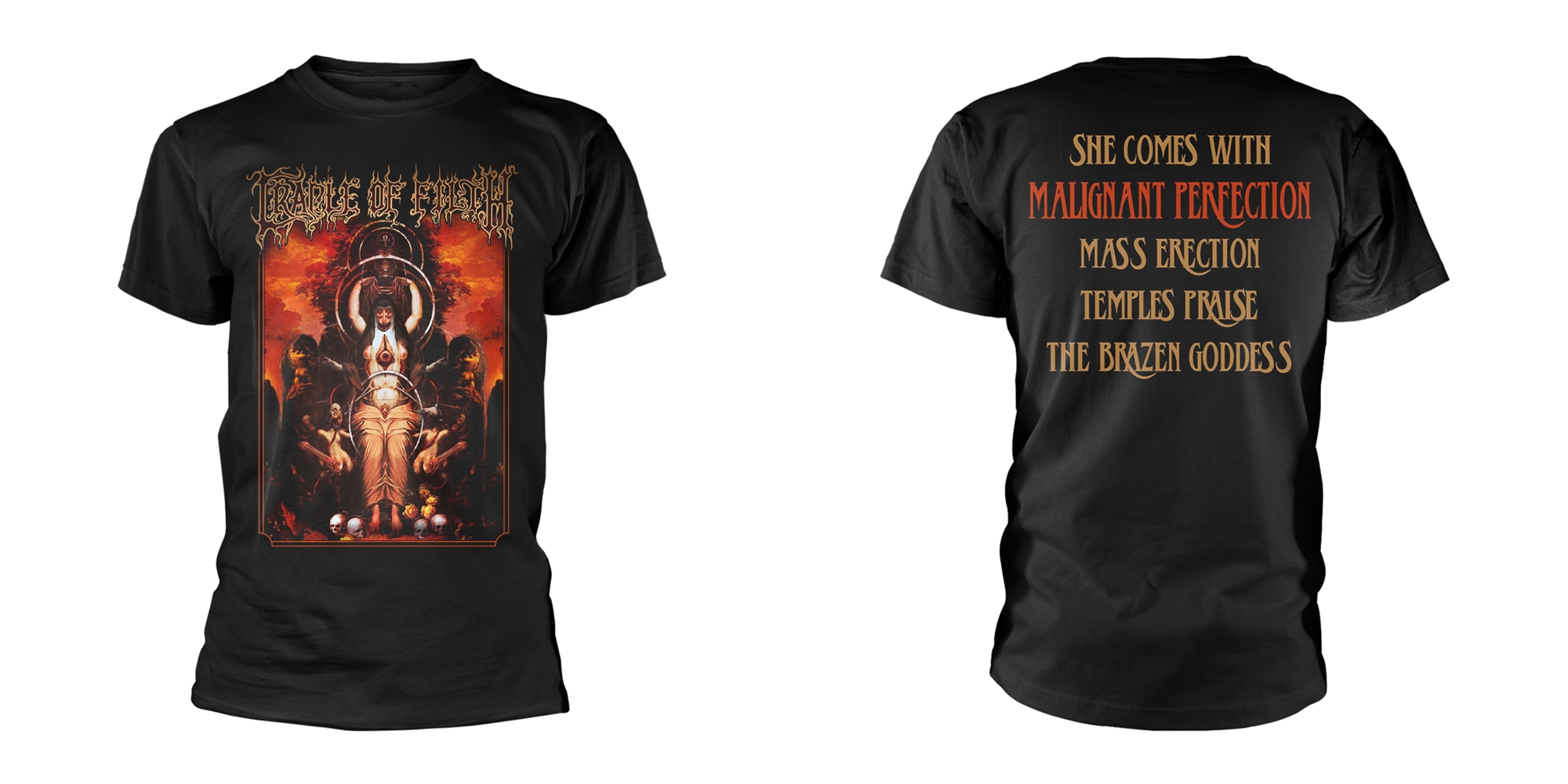 CRADLE OF FILTH - T-SHIRT, MALIGNANT PERFECTION (JUMBO PRINT)