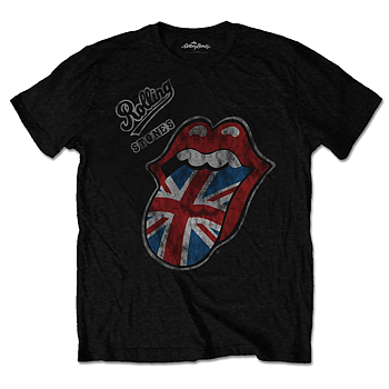 THE ROLLING STONES - T-SHIRT, VINTAGE BRITISH TONGUE
