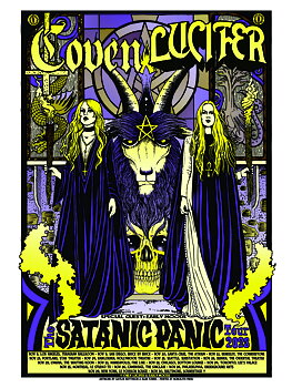 LUCIFER & COVEN - THE SATANIC PANIC US TOUR, POSTER