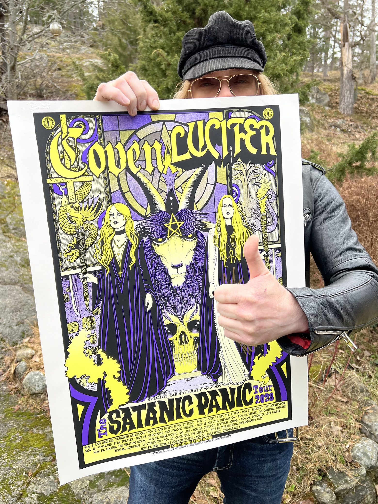 LUCIFER & COVEN - THE SATANIC PANIC US TOUR, POSTER - 2