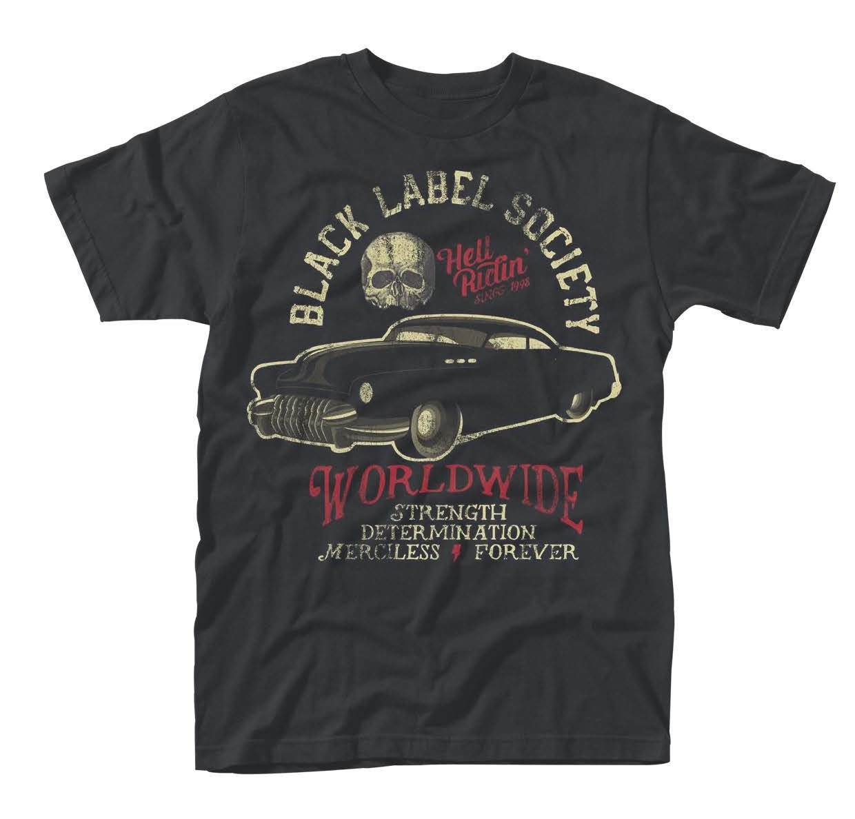 BLACK LABEL SOCIETY - T-SHIRT, HELL RIDING HOT ROD