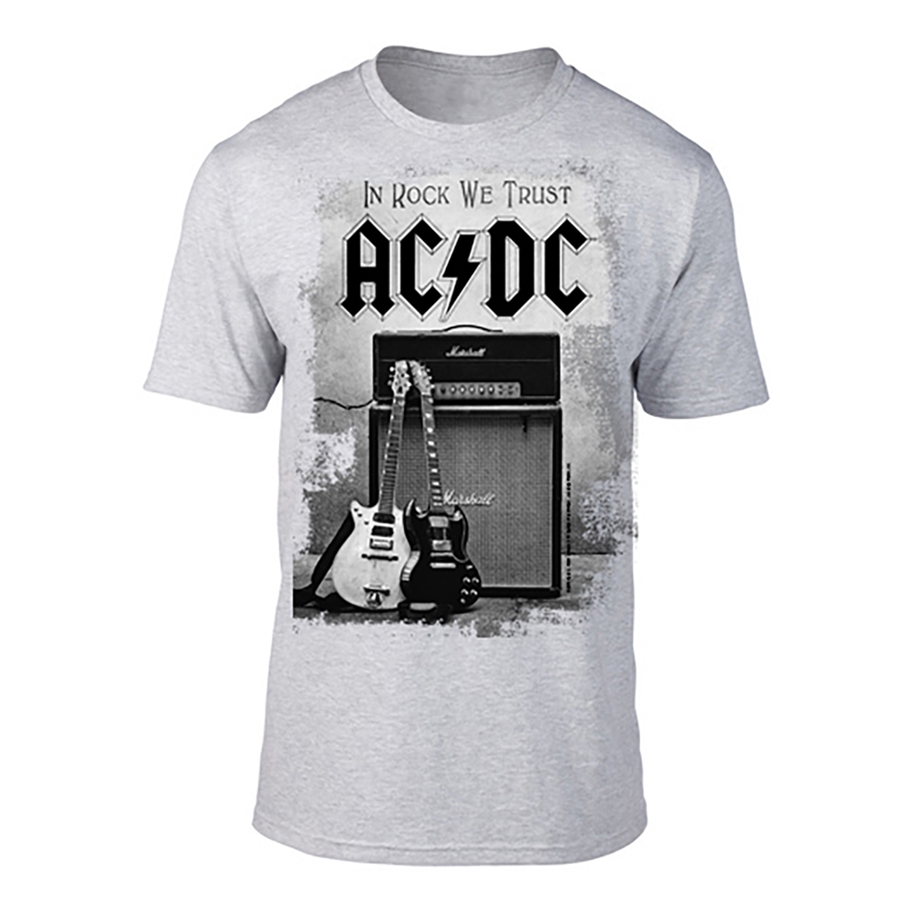 AC/DC - T-SHIRT, IN ROCK WE TRUST (GREY)