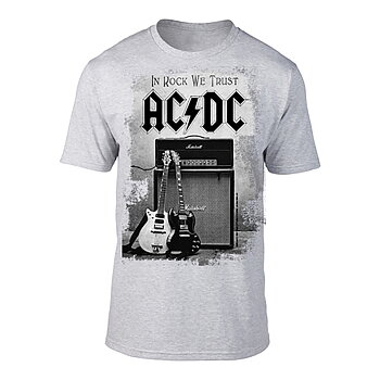 AC/DC - T-SHIRT, IN ROCK WE TRUST (GREY)