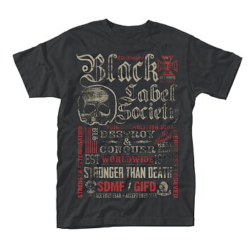 BLACK LABEL SOCIETY - T-SHIRT, DESTROY & CONQUER