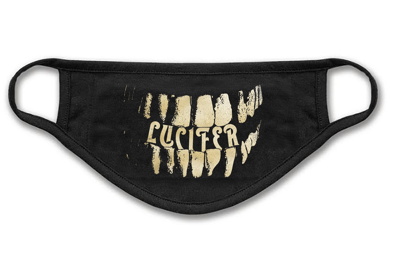 LUCIFER - PROTECTION MASK, GOLD LOGO - 2