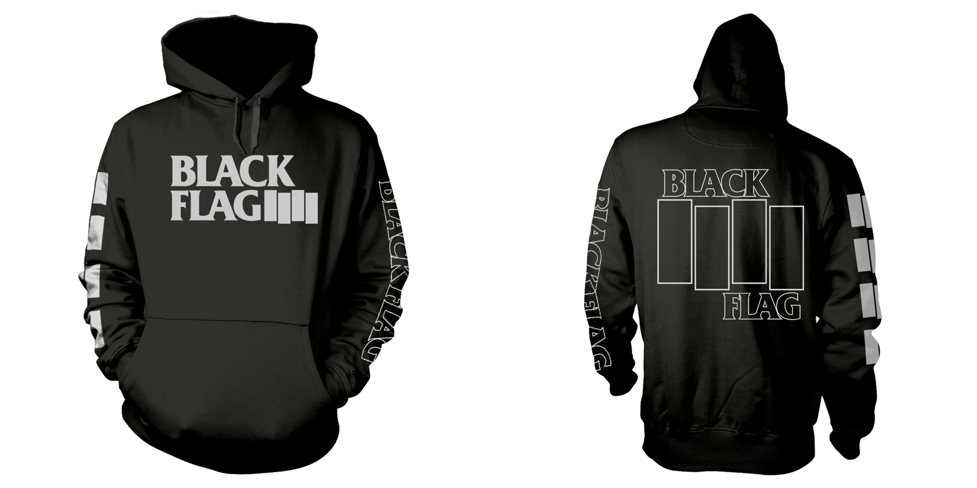 BLACK FLAG  - HOODIE, LOGO